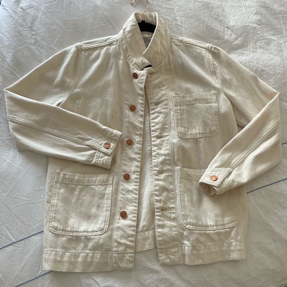 EVERLANE XS CREAM CHORE JACKET